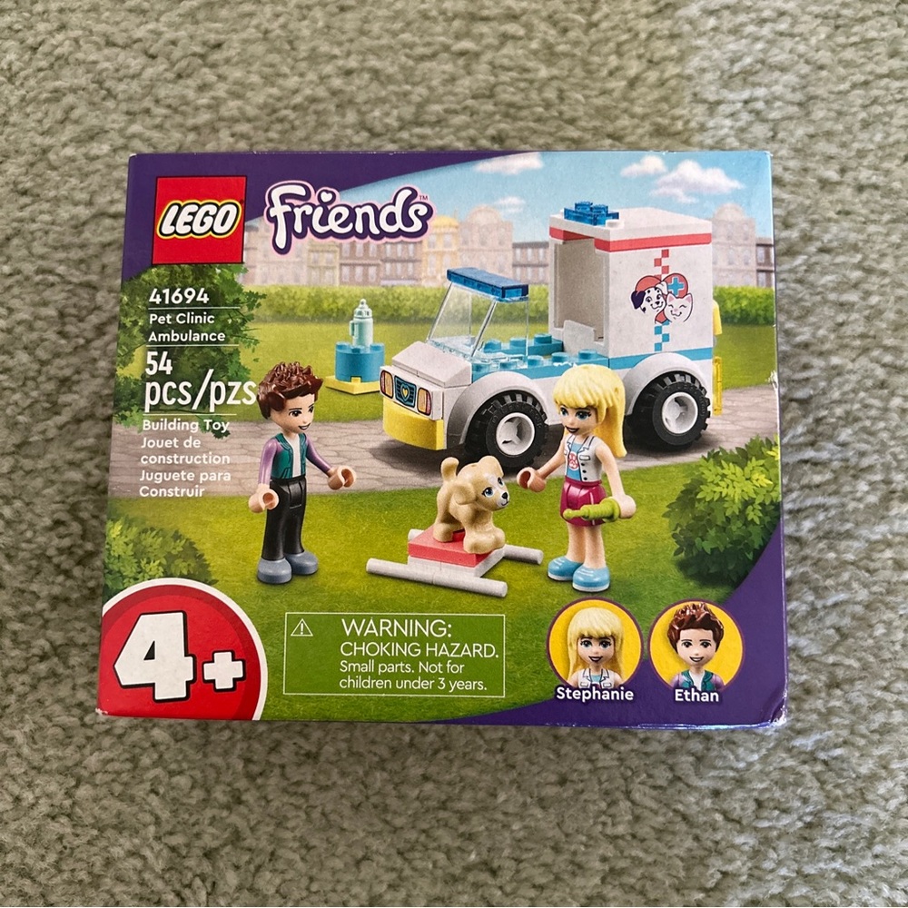 LEGO Friends Pet Clinic Ambulance 41694 Building Kit 54 Pieces